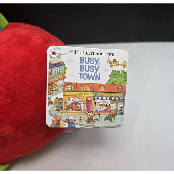 Kohls Cares Lowly Worm Apple Plush 12” Richard Scarry Busy World of Busytown NEW - Picture 13 of 14